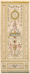 Desenho, Painel Ornamental, 1775-1800