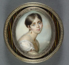 Retrato de uma jovem mulher em branco, 1805.