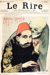 Caricatura de Abdülhamid II (1842-1918) de 