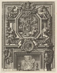 Chaminé com Bacanal sobre o Mantle de 