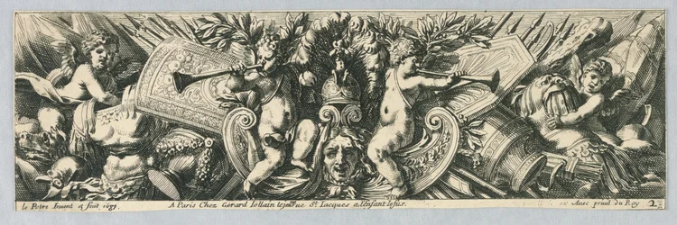 Frisos: Troféus de Armas e Putti
