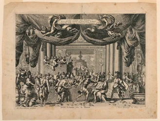 A Morte de Amnon, Placa 1 de "Gland Alcoves a la Romaine"