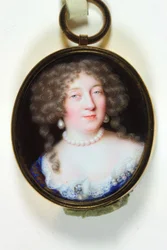 Uma senhora chamada Madame de Montespan (esmalte)