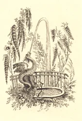 Fonte de dragão chinês