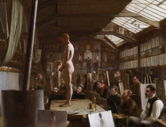 Atelier de Bouguereau na Académie Julian, Paris