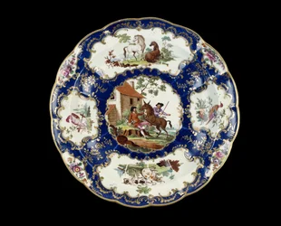 Prato circular, 1768-1770 (porcelana esteatítica)