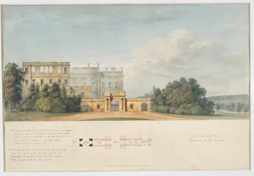 Um desenho para a entrada no Tribunal, Chatsworth