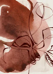 Linhas botânicas abstratas