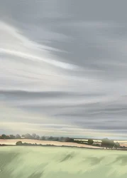 Céu sereno no campo