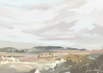 Paisagem tranquila do deserto