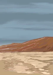 Paisagem serena do deserto