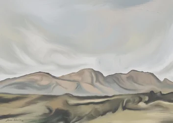 Montanhas serenas do deserto