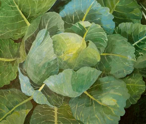 Couve (azul), 2014 (acrílico sobre tela)