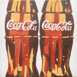 Garrafas de Coca-Cola (acrílico)