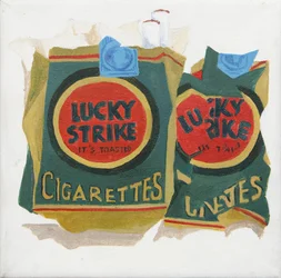 Embalagens Lucky Strike verdes (acrílico)