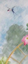 O primeiro sinal da primavera de 2009 (acrílico e pastel a bordo)