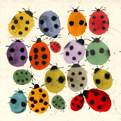 INKY LADYBIRDS, 2022 (aguarela)