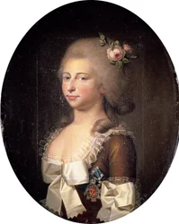 Retrato de Louise Auguste da Dinamarca 1771-1843, 1784.