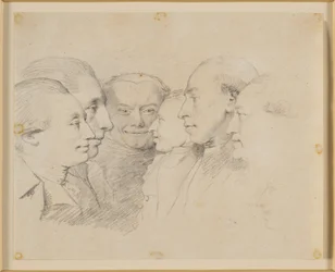 Seis cabeças de retrato