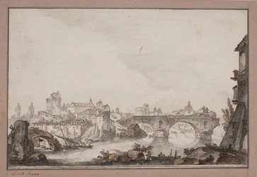 Capriccio med bl.a. Ponte quebrada. Roma