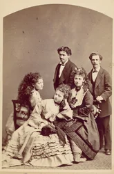 Família Wohes, Nova York, década de 1870.