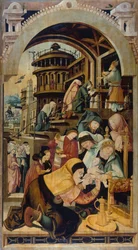 Circuncisão de Jesus, pintura de Jorg Ratgeb (ca 1480-1526), óleo sobre painel