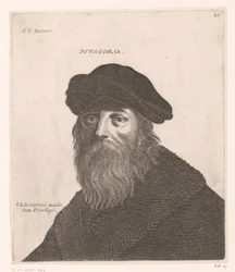 Retrato de Pitágoras. (título no objeto) Bustos de filósofos e reis (título da série)