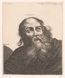 Retrato de Sócrates
Sócrates (título sobre o objecto)
Bustos de filósofos e reis (título da série)