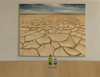 Sem água, 2019 (óleo sobre tela)