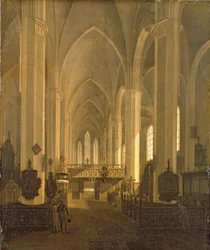 Vista interior, de, st. John&39;s, igreja, em, hamburgo