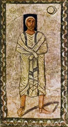 Abraão recebe a promessa (tempera sobre gesso)