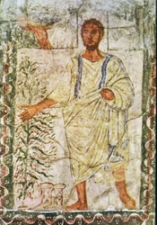 Moisés e a Sarça Ardente (têmpera sobre gesso)
