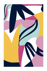 Flora abstrata vibrante