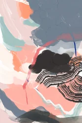 Pinceladas abstratas vibrantes