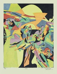 Clytie, 2013 (xilogravura)