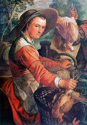 No mercado, detalhe, c1550-1537
