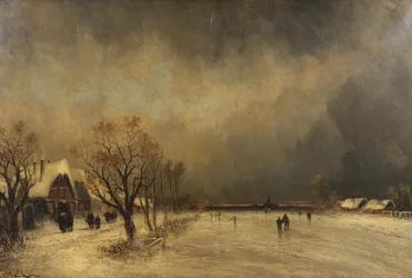 No aperto do inverno, c.1900