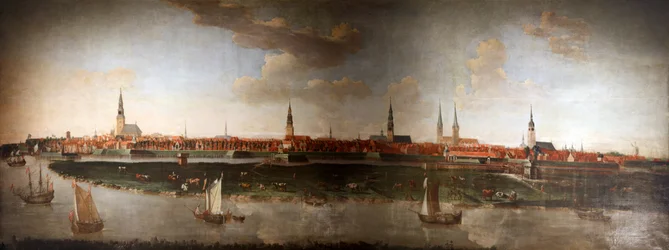 Alemão: Vista da cidade de Hamburgo 1861