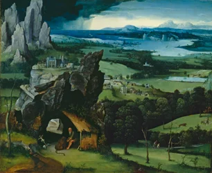 Paisagem com São Jerônimo, 1516-7