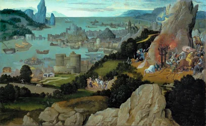 Martírio de Santa Catarina (pintura sobre madeira de carvalho)