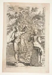 Atalanta e um Fauno, de Esculturas Antigas Admiradas