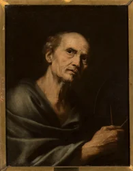 Retrato de um homem com compasso
