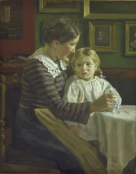 Marie recebe comida