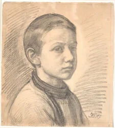 Retrato do pintor J.Th. Skovgaard quando menino