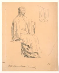 Estudo de Cristo sentado
