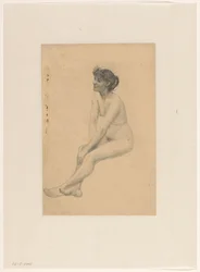 Nua Feminina Sentada