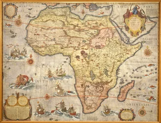 Mapa de África em 1686 por Joan Blaeu
