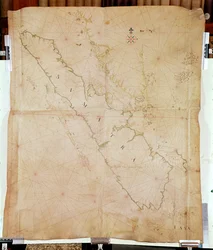Ms 1288 Gráfico de Sumatra, 1653 (caneta, tinta e papel)