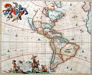 Folha do "Atlas das Américas" de Bleau