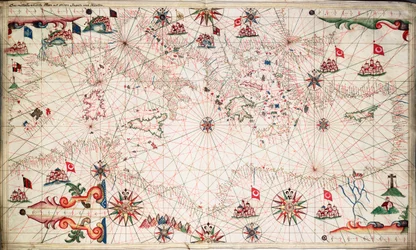 Carta do Mediterrâneo, c.1640 (velino)